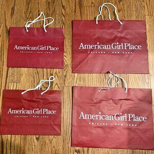 Lot of 4 Vintage American Girl Place Chicago New York Paper Gift Shopping Bags